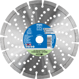 PFERD Diamantwerkzeuge für die Bauindustrie DS 230 x 2,8 x 22,23 SG