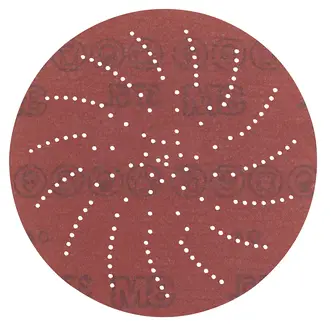 3M Xtract Film Disc 375L, P180 3MIL, 6 in, Die 600LG, 50/Carton, 250ea/Case