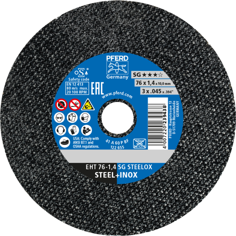 PFERD Trennscheiben EHT 76-1,4 SG STEELOX/10,0