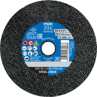 PFERD Trennscheiben EHT 76-1,4 SG STEELOX/10,0