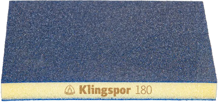 Klingspor - SW 501 TR Schleifschwämme, Korund Korn 180 96 x 123 x 12,5 mm
