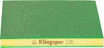 Klingspor - SW 501 TR Schleifschwämme, Korund Korn 120 96 x 123 x 12,5 mm