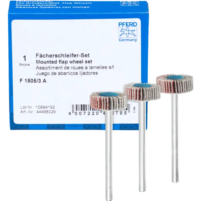 PFERD Fächerschleifwerkzeuge SET F 1505/3 A