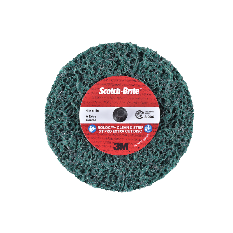 Scotch-Brite Roloc+ Grobreinigungsscheibe XT-ZR Pro Extra Cut, 150 mm x 13 mm x 8 mm, A XCRS