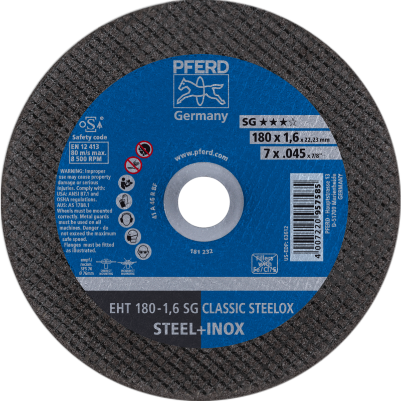 PFERD Trennscheiben EHT 178-1,6 SG CLASSIC STEELOX