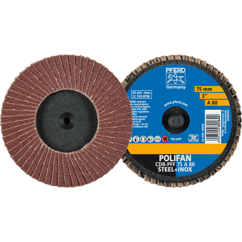 PFERD COMBIDISC-Schleifwerkzeuge CDR PFF 75 A 80