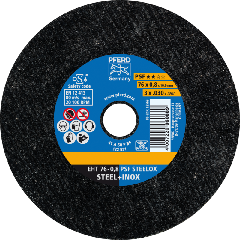 PFERD Trennscheiben EHT 76-0,8 PSF STEELOX/10,0