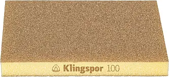 Klingspor - SW 501 TR Schleifschwämme, Korund Korn 100 96 x 123 x 12,5 mm
