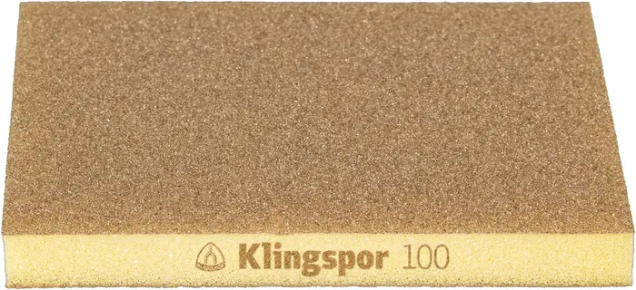 Klingspor - SW 501 TR Schleifschwämme, Korund Korn 100 96 x 123 x 12,5 mm
