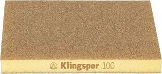Klingspor - SW 501 TR Schleifschwämme, Korund Korn 100 96 x 123 x 12,5 mm