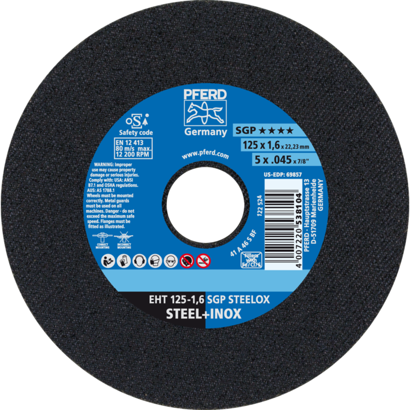 PFERD Trennscheiben EHT 125-1,6 SGP STEELOX