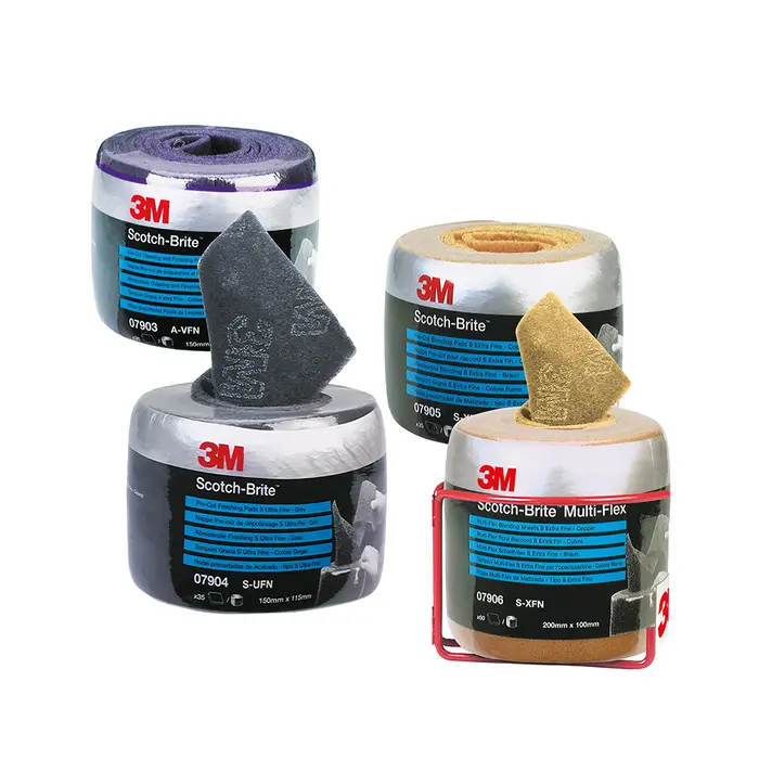 3M Scotch-Brite Clean and Finish vorperforierte Vliesrolle CF-SR