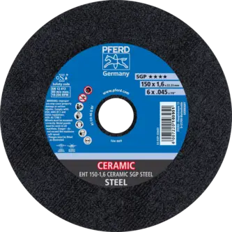 PFERD Trennscheiben EHT 150-1,6 CERAMIC SGP STEEL