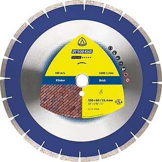 Klingspor - DT 900KHX Diamanttrennscheibe, 400 x 3,6 x 70 mm 28 Segmente 40 x 3,6 x 12 mm, Engverzahnt Reduzierring 25,4