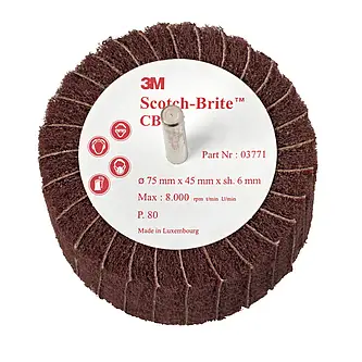 Scotch-Brite Lamellenbürste CB-ZS, 100 mm x 45 mm, P80