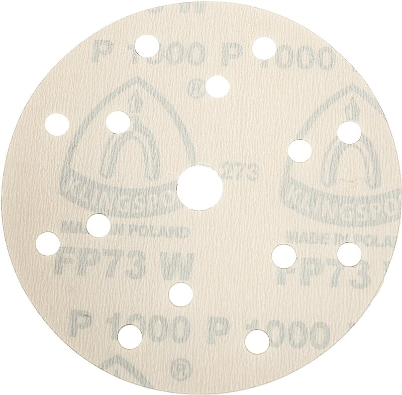 Klingspor - FP 73 WK Scheibe kletthaftend wirkstoffbeschichtet, 150 mm Korn 800 Lochform GLS47