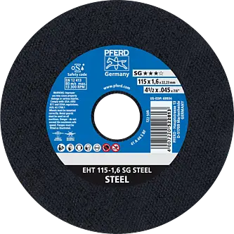 PFERD Trennscheiben EHT 115-1,6 SG STEEL