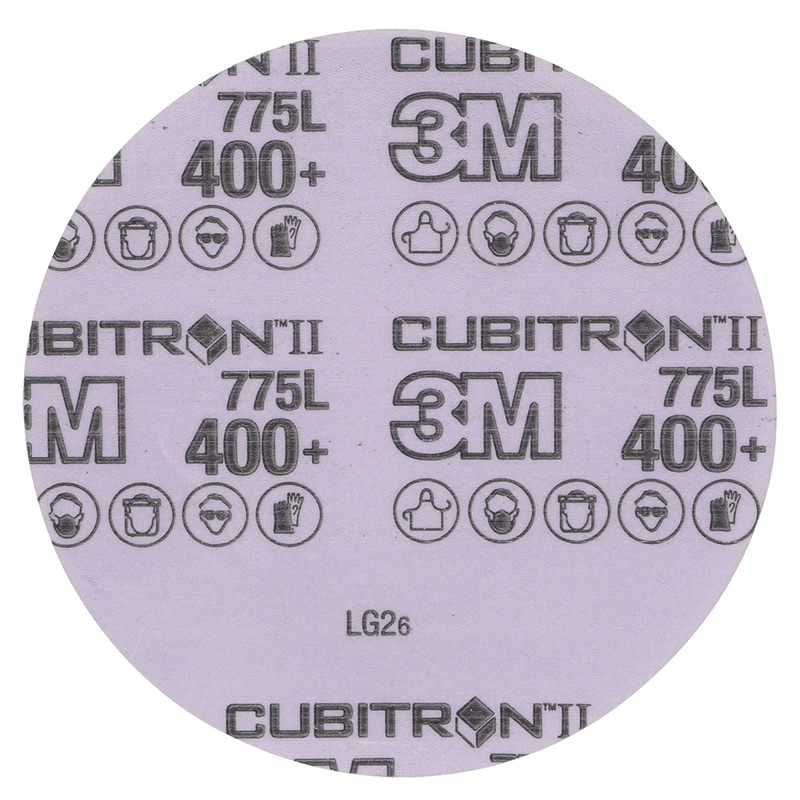 3M Cubitron II Hookit Filmscheibe 775L, 75 mm, 400+, ungelocht