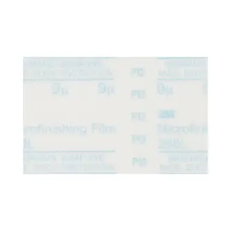 3M Microfinishing PSA Film Sheet 268L, 15 Mic 3MIL, 9-1/16 in x 11-1/32 in, 20/Pack, 100 ea/Case
