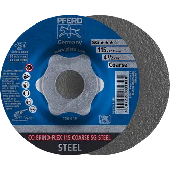 PFERD CC-GRIND (inkl. SOLID, FLEX, STRONG) CC-GRIND FLEX 115 SG STEEL COARSE