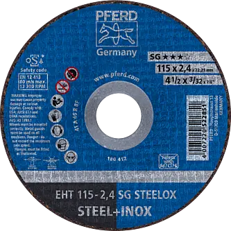 PFERD Trennscheiben EHT 115-2,4 SG STEELOX
