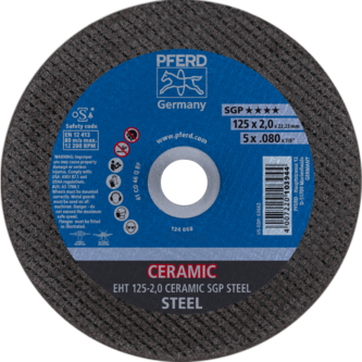 PFERD Trennscheiben EHT 125-2,0 CERAMIC SGP STEEL