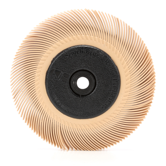 Scotch-Brite Radial Bristle Brush BB-ZB mit Kunststoff-Flansch, orange, 152,4 mm x 12,7 mm, 6 Micron, Typ C