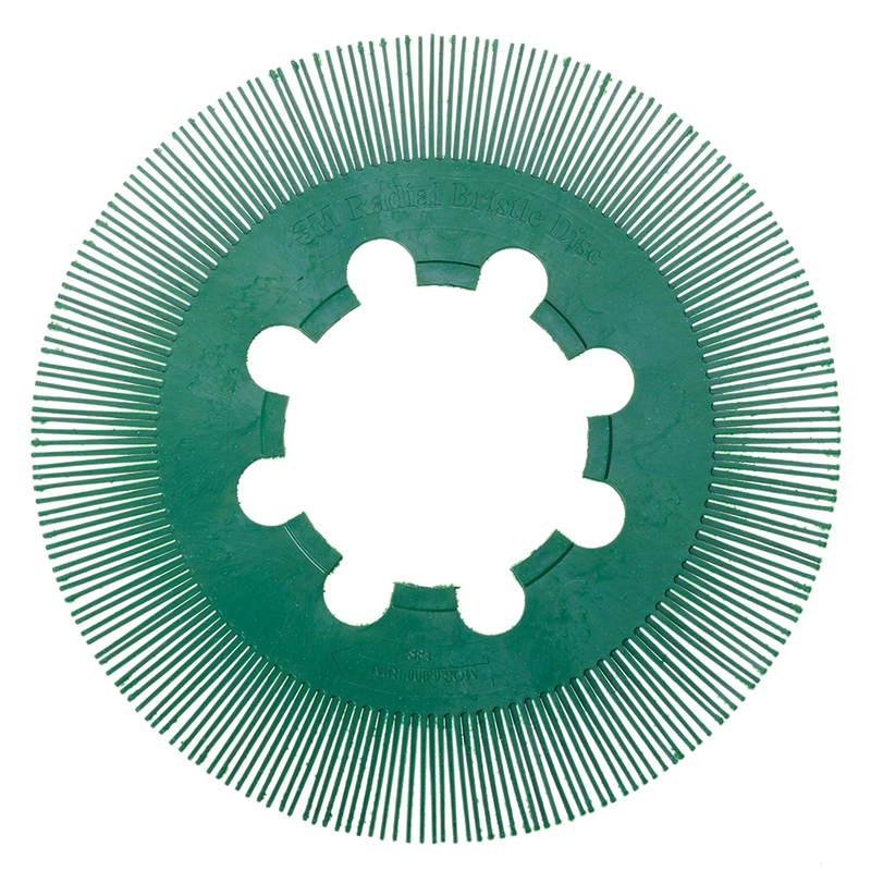 Scotch-Brite Radial Bristle Brush BB-ZB Einzelsegment, grün, 203 mm, P50, Typ S (Nachfüllpackung)